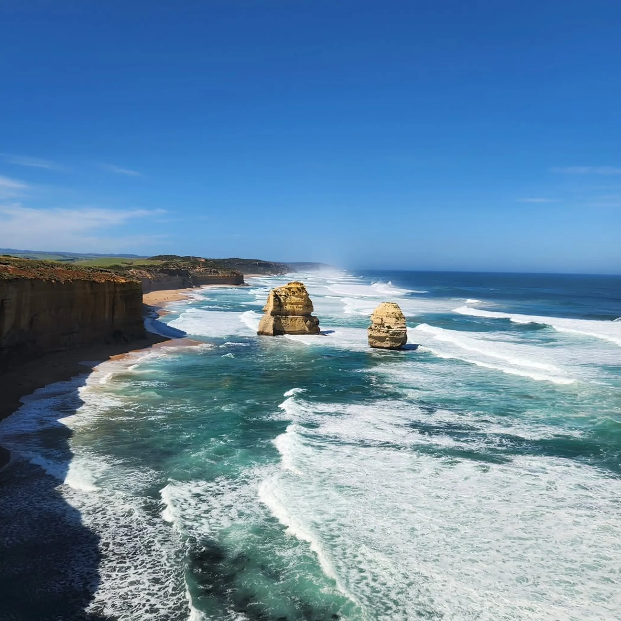 shipwreck coast landscape and ocean
