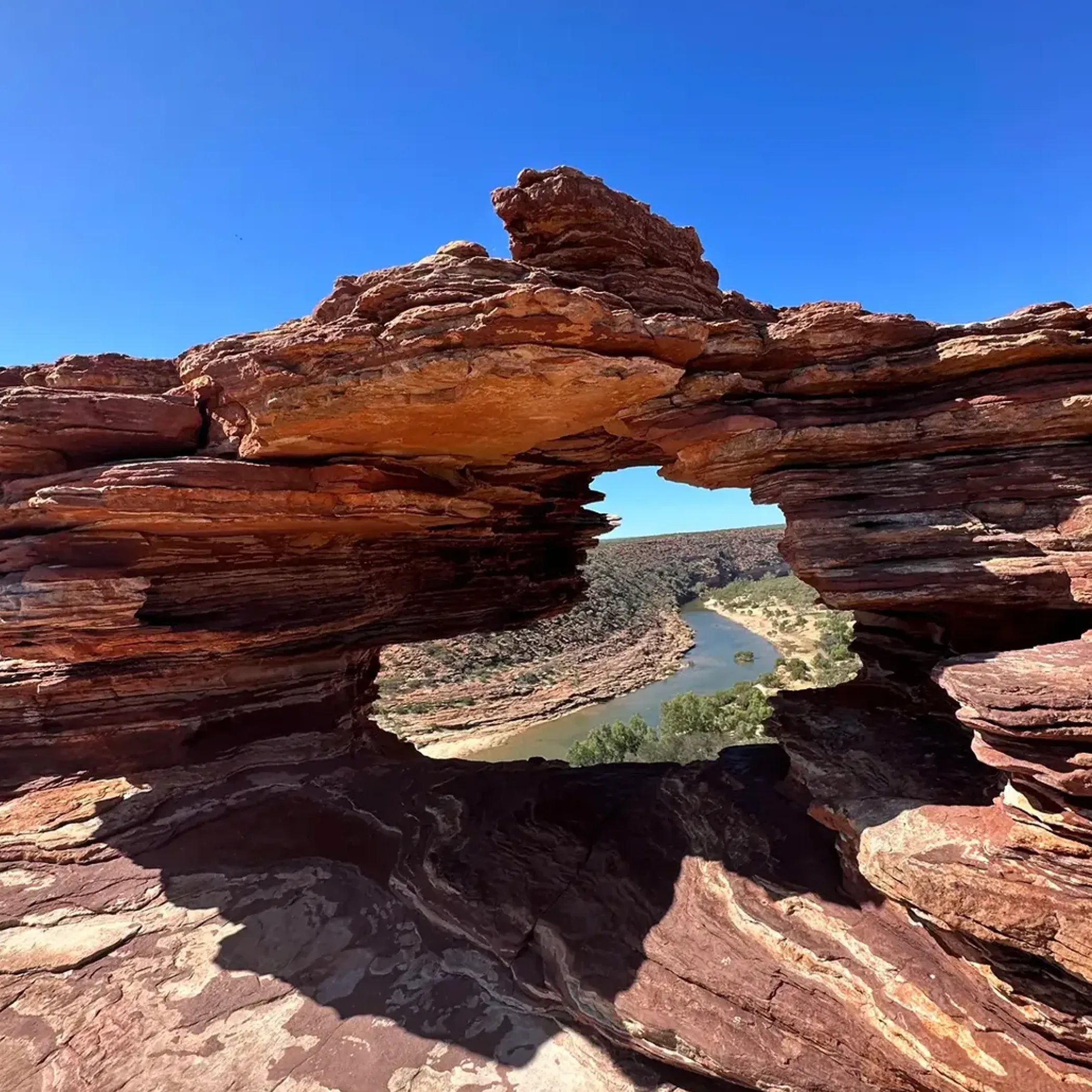 canyon river and natural rock formation