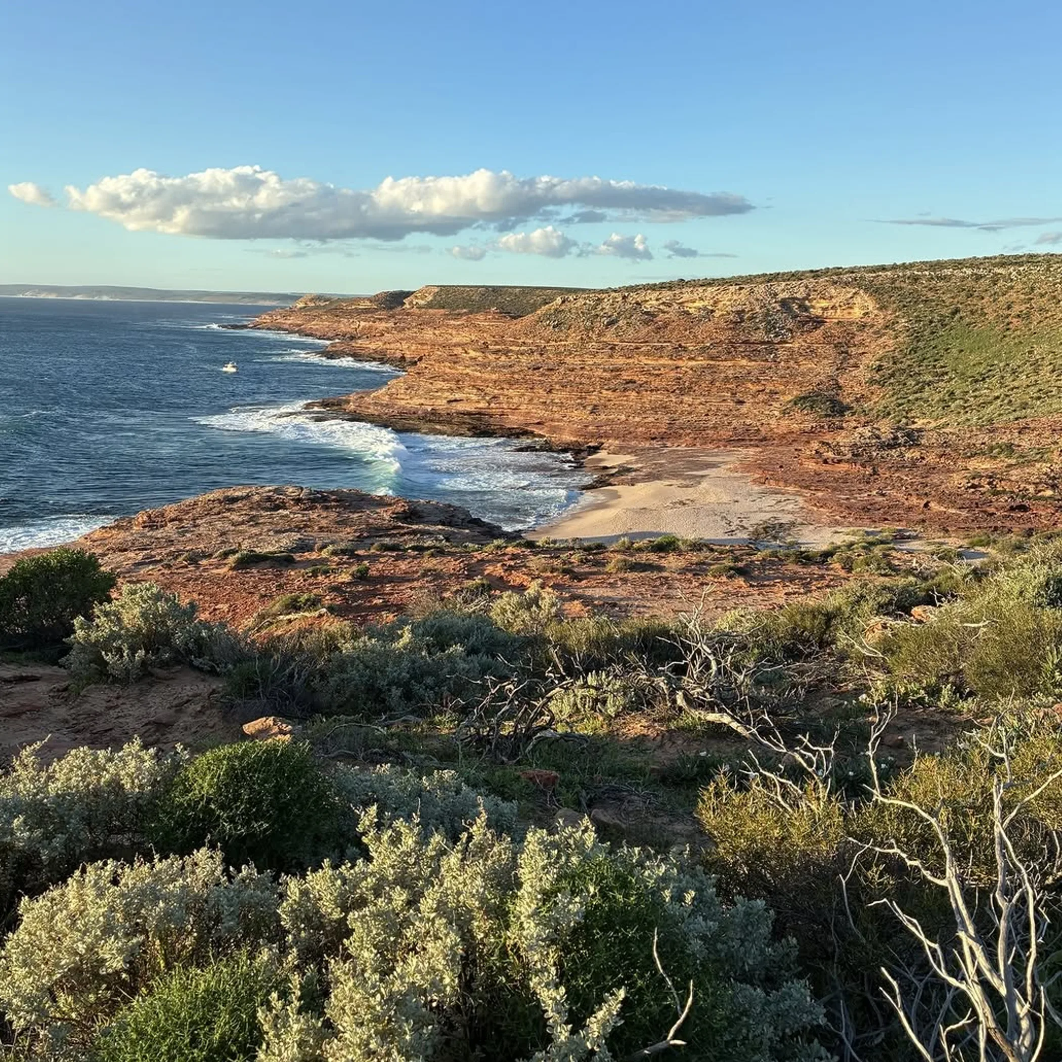 rugged kalbarri coastline beach and hiking landscape