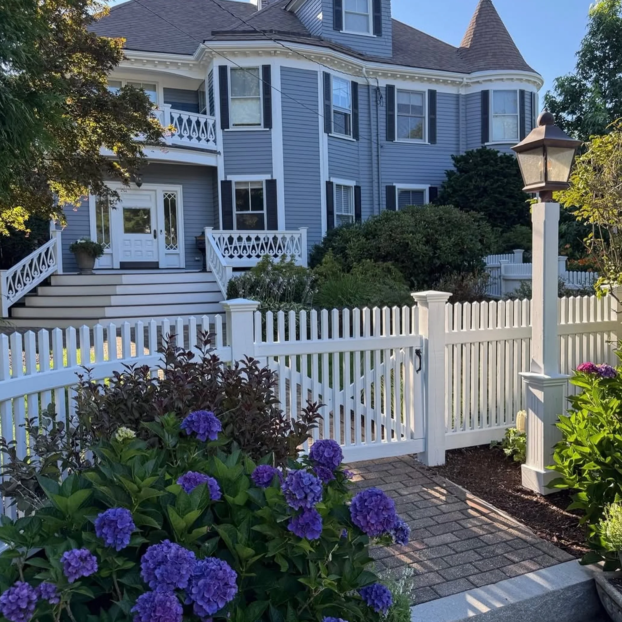 victorian home with roof details